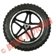 Minibike/Crosser 2 takt - Minicrosser achterwiel 10 inch zwart - 1968 (B-1-3-8)